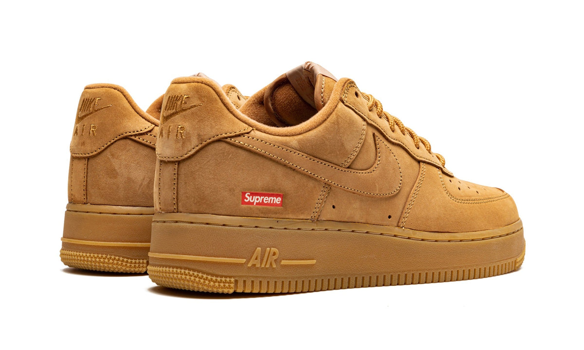 Nike Air Force 1 Low Sneakers with Supreme Logo – Wheat