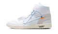 Air Jordan 1 High Top Sneakers in White & Grey
