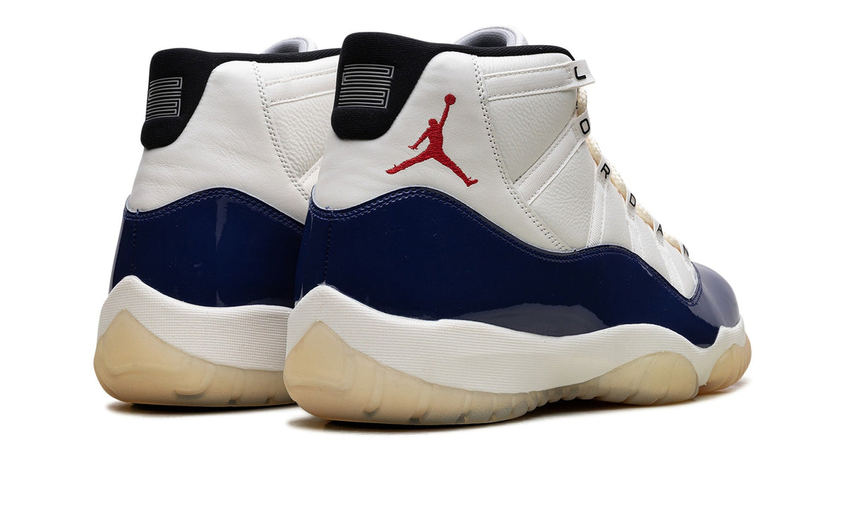 Air Jordan 11 Sneakers – White & Navy