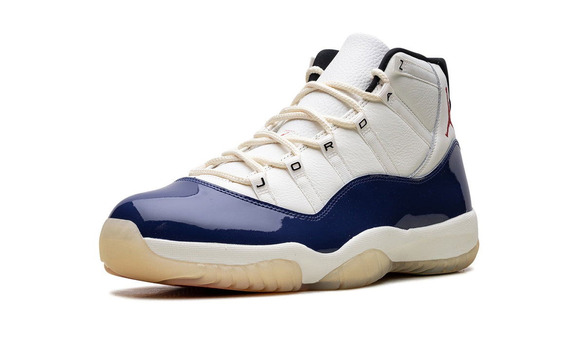 Air Jordan 11 Sneakers – White & Navy