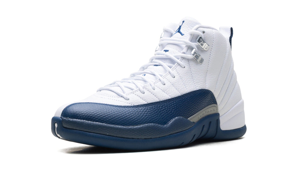 Air Jordan 12 Sneakers – White & Navy