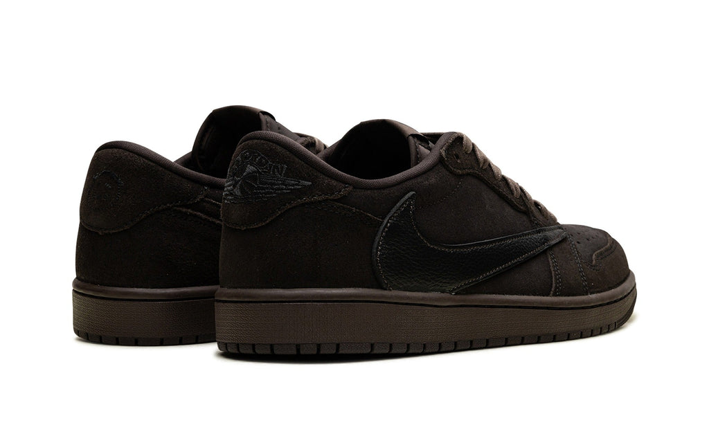 Travis Scott x Air Jordan 1 Low Sneakers – Black & Dark Brown