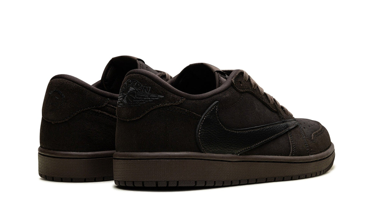 Travis Scott x Air Jordan 1 Low Sneakers – Black & Dark Brown