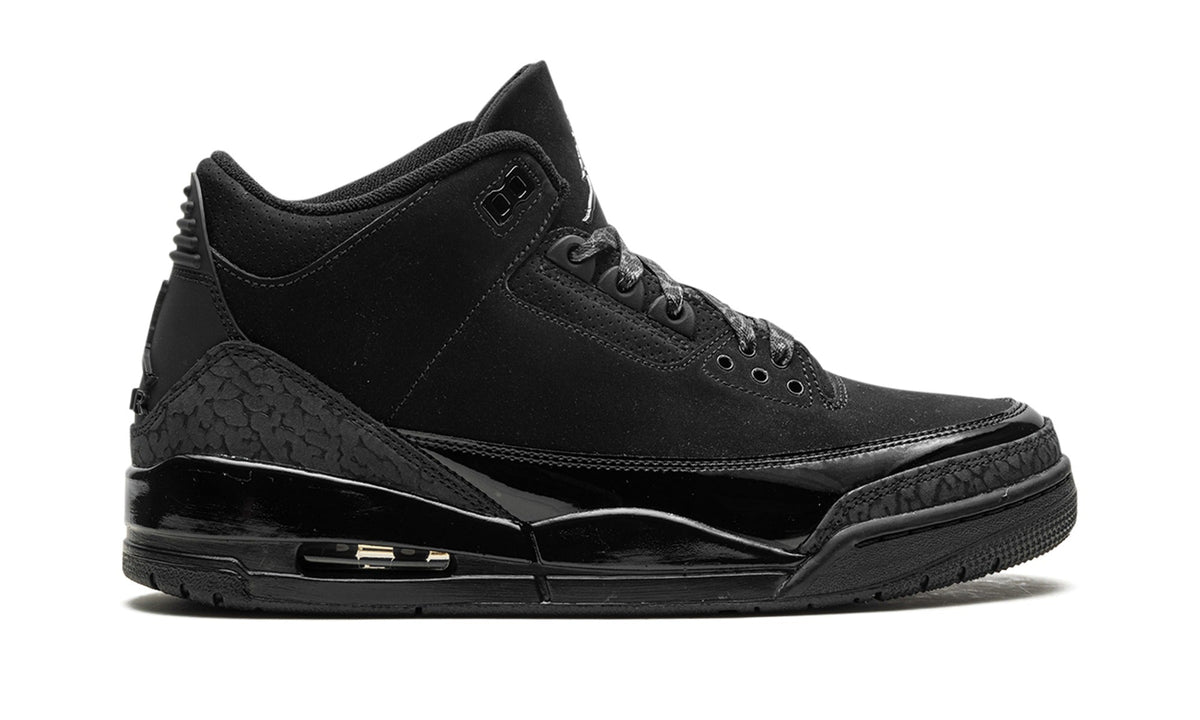 Air Jordan 3 Sneakers – Triple Black