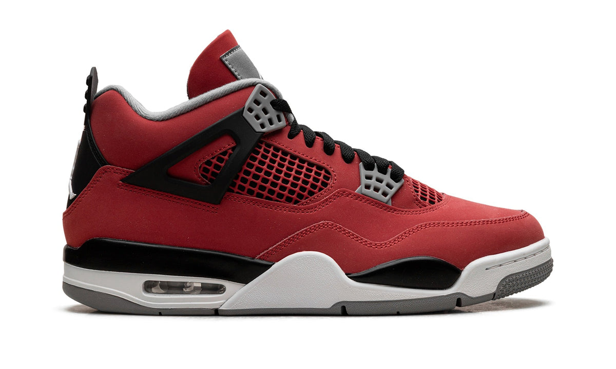 Air Jordan 4 Sneakers – Red, Black & Grey