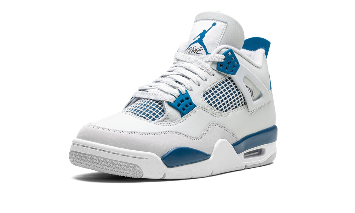 Air Jordan 4 Sneakers – White & Blue