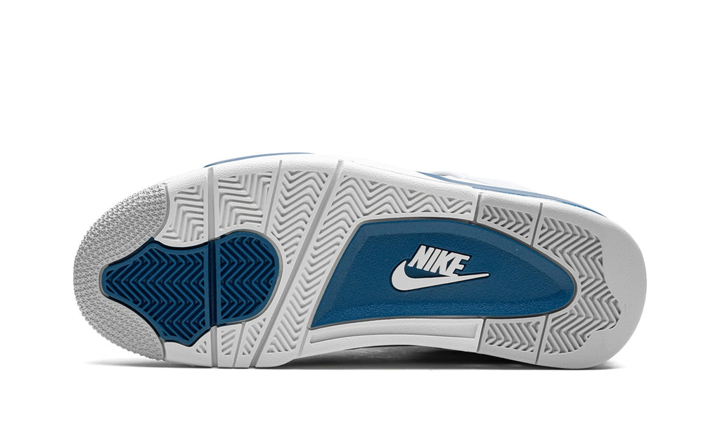 Air Jordan 4 Sneakers – White & Blue