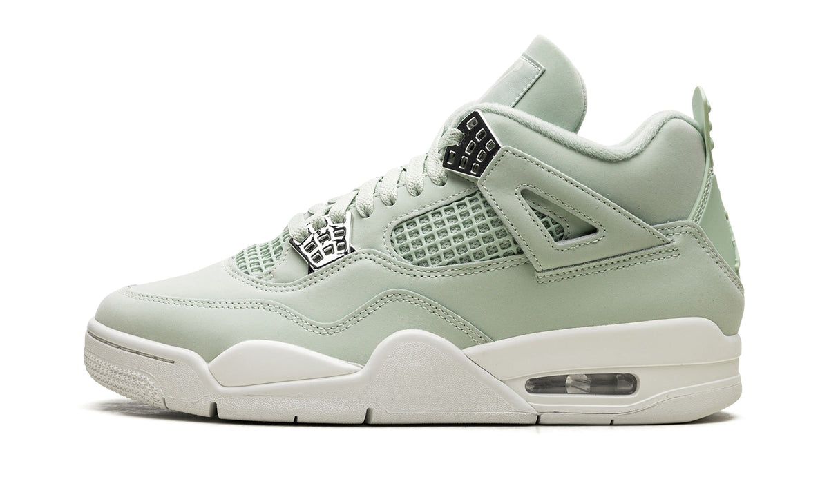 Jordan Mint Green Sneakers with Chrome Lace Wings