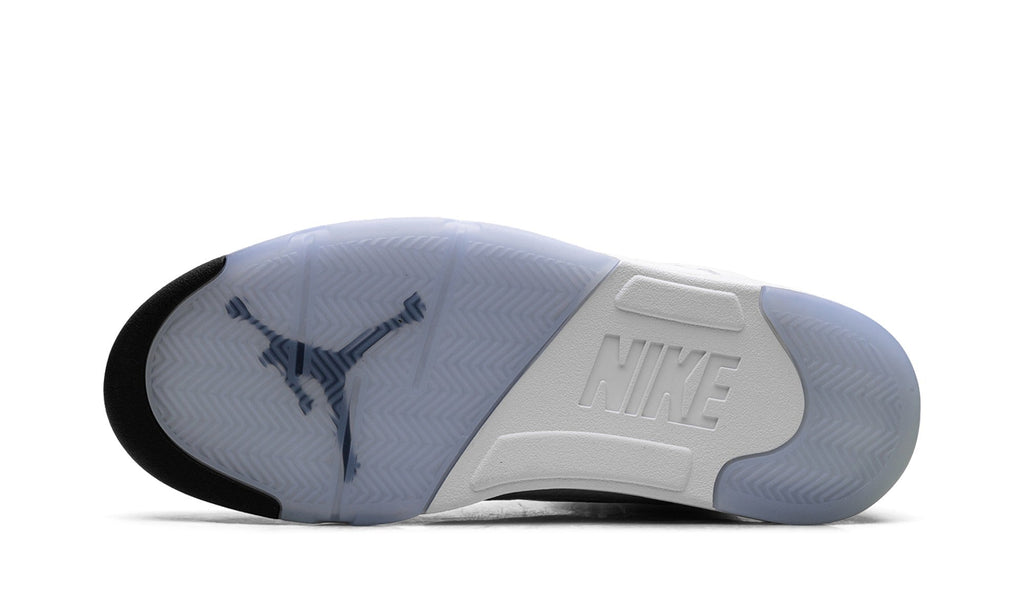 Air Jordan 5 Sneakers – White, Silver & Ice Blue