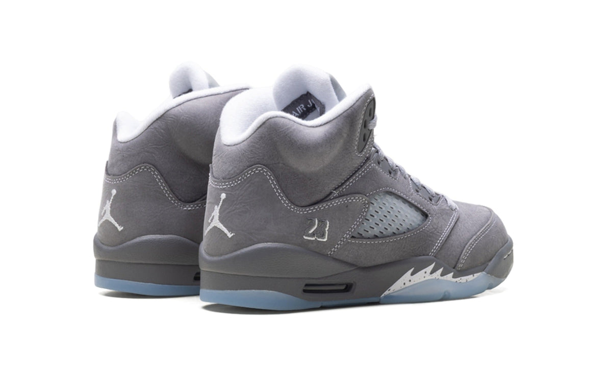 Air Jordan 5 High-Top Sneakers - Gray & Ice Blue