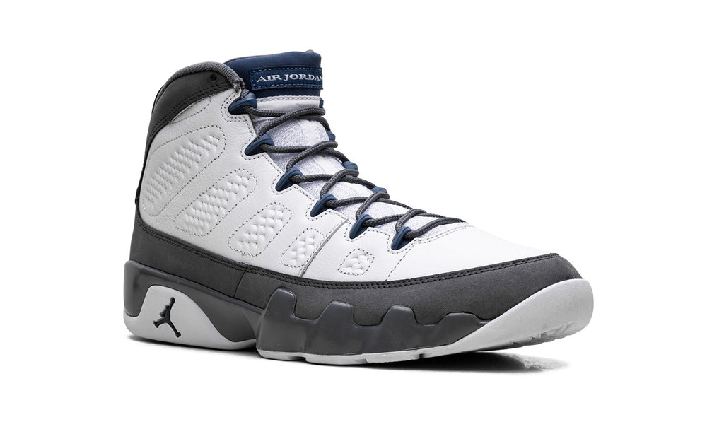 Air Jordan 9 High-Top Sneakers – White, Charcoal & Navy