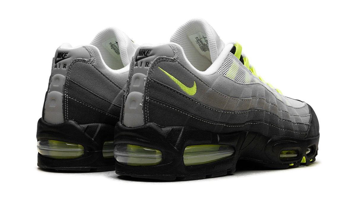Nike Air Max 95 Sneakers – Gray, Black & Neon Yellow