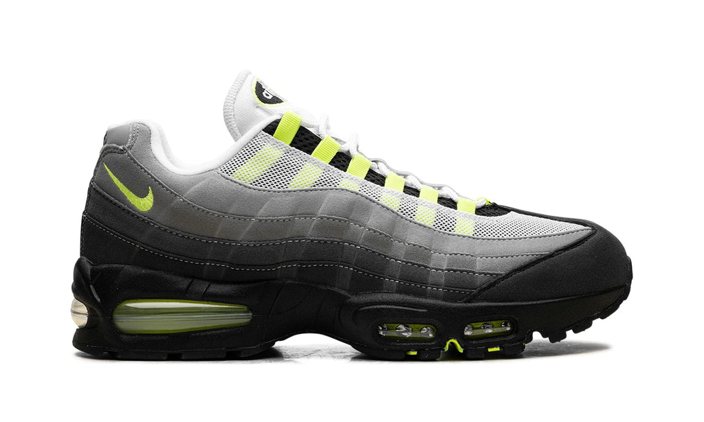Nike Air Max 95 Sneakers – Gray, Black & Neon Yellow