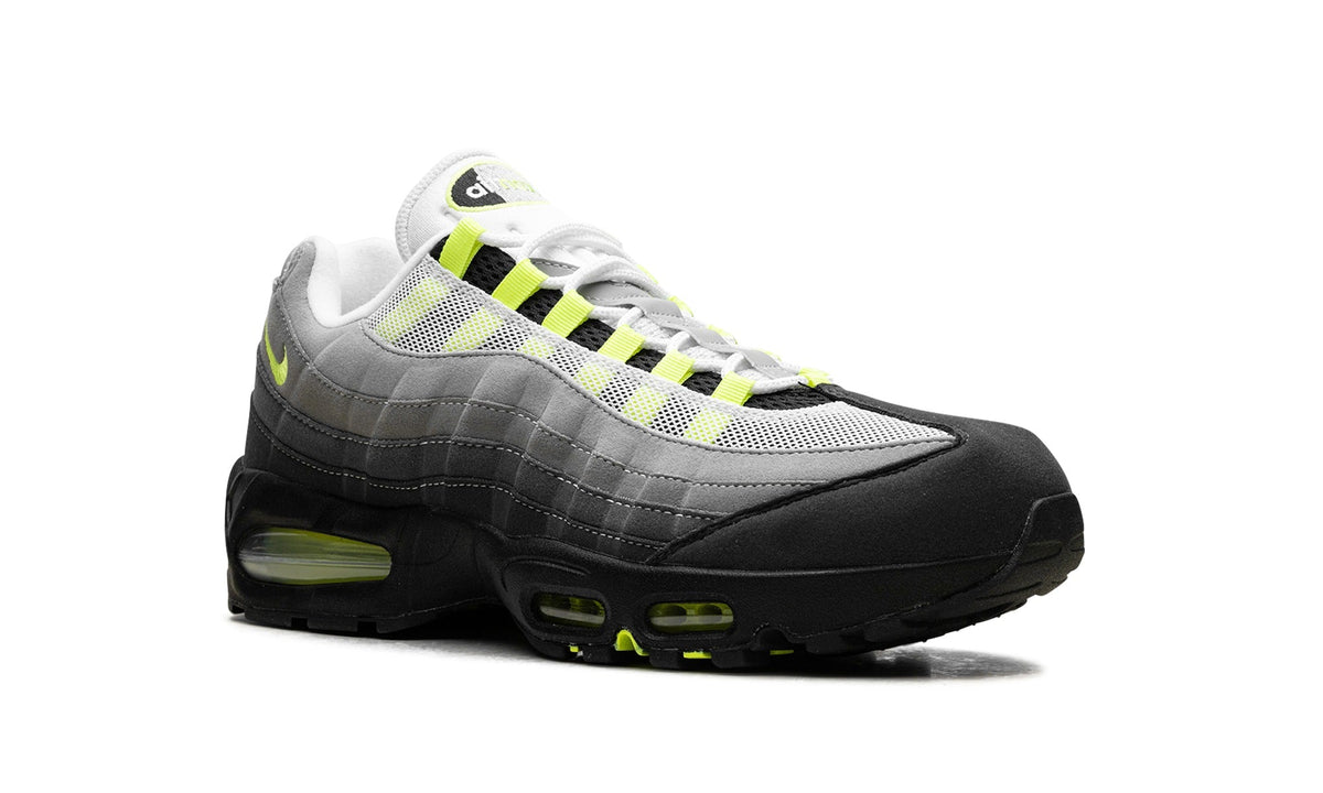 Nike Air Max 95 Sneakers – Gray, Black & Neon Yellow