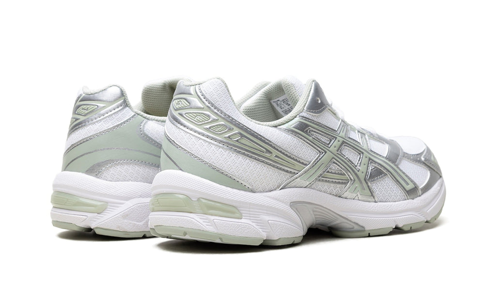 ASICS Mesh Sneakers - White, Silver & Pale Green