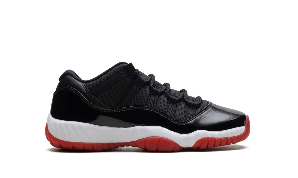 Air Jordan 11 Low Sneakers - Black, White & Red