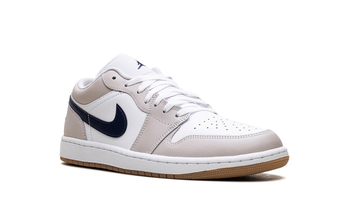 Jordan Off-White Low-Top Sneakers with Beige Overlays