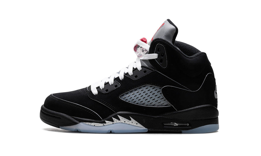 Air Jordan 5 Sneakers – Black, Silver & Ice Blue