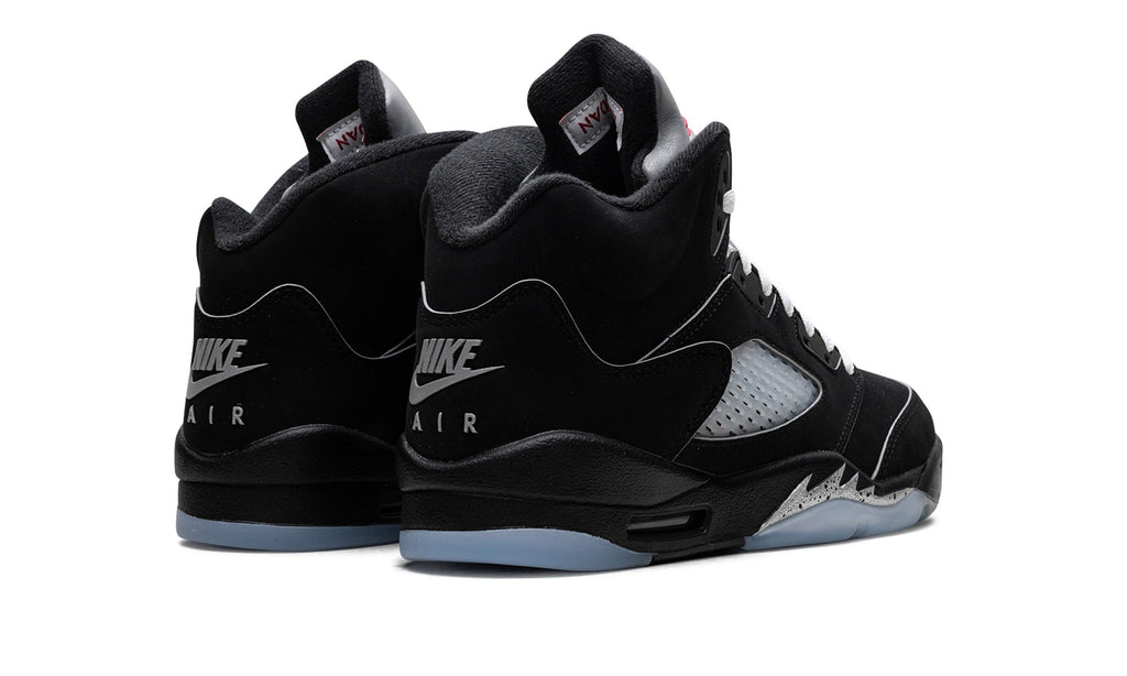 Air Jordan 5 Sneakers – Black, Silver & Ice Blue