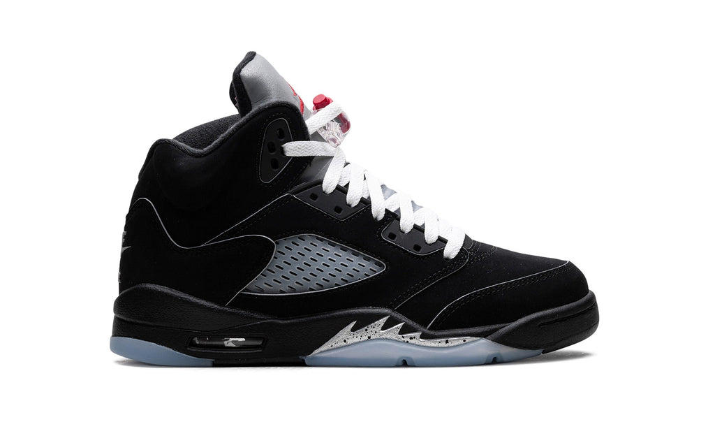 Air Jordan 5 Sneakers – Black, Silver & Ice Blue