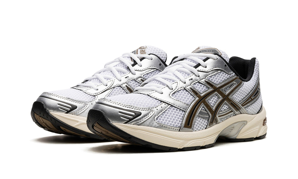 ASICS GEL-1130 Sneakers – White, Silver & Brown