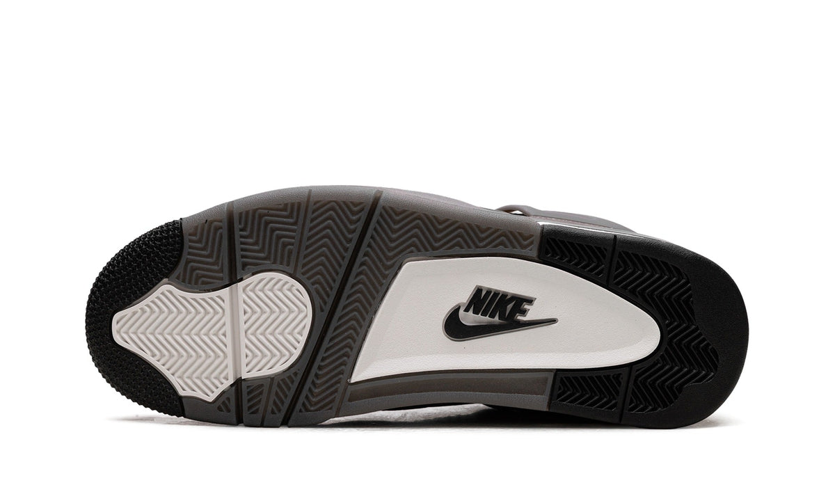 Air Jordan 4 Sneakers – Taupe, Black & White