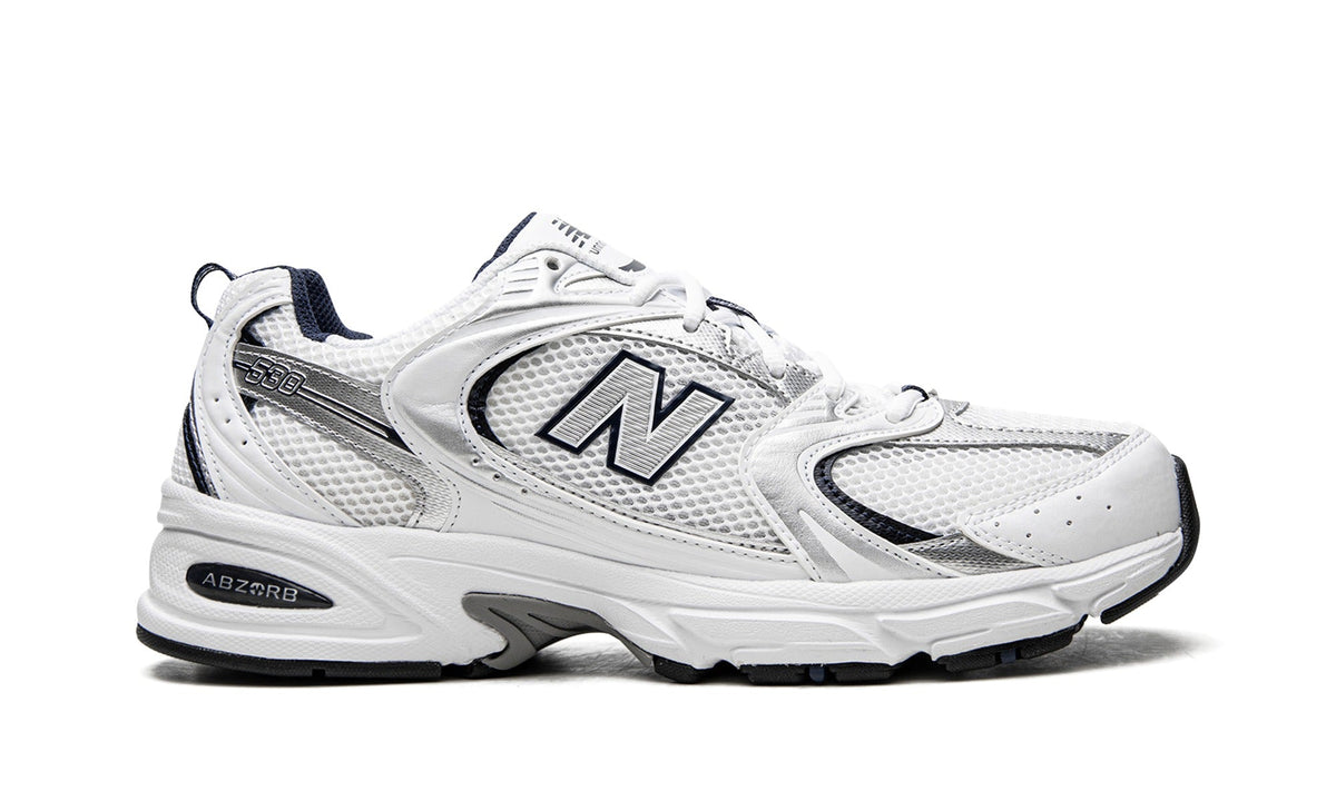 New Balance 530 Sneakers - White, Silver & Navy
