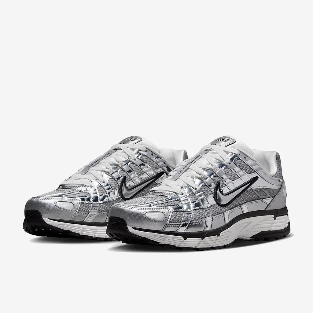 Nike P-6000 Sneakers – Metallic Silver, Grey & Black