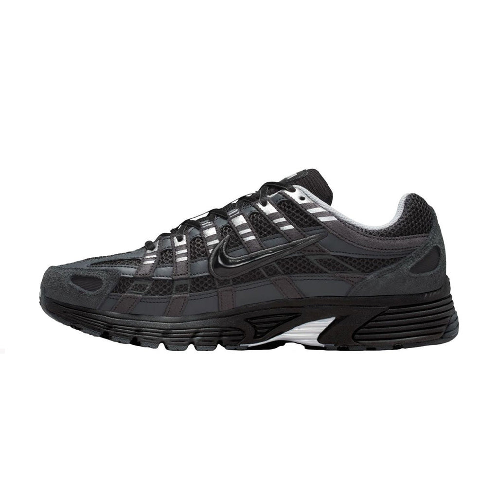 Nike P-6000 Sneakers – Charcoal Black with Silver Accents