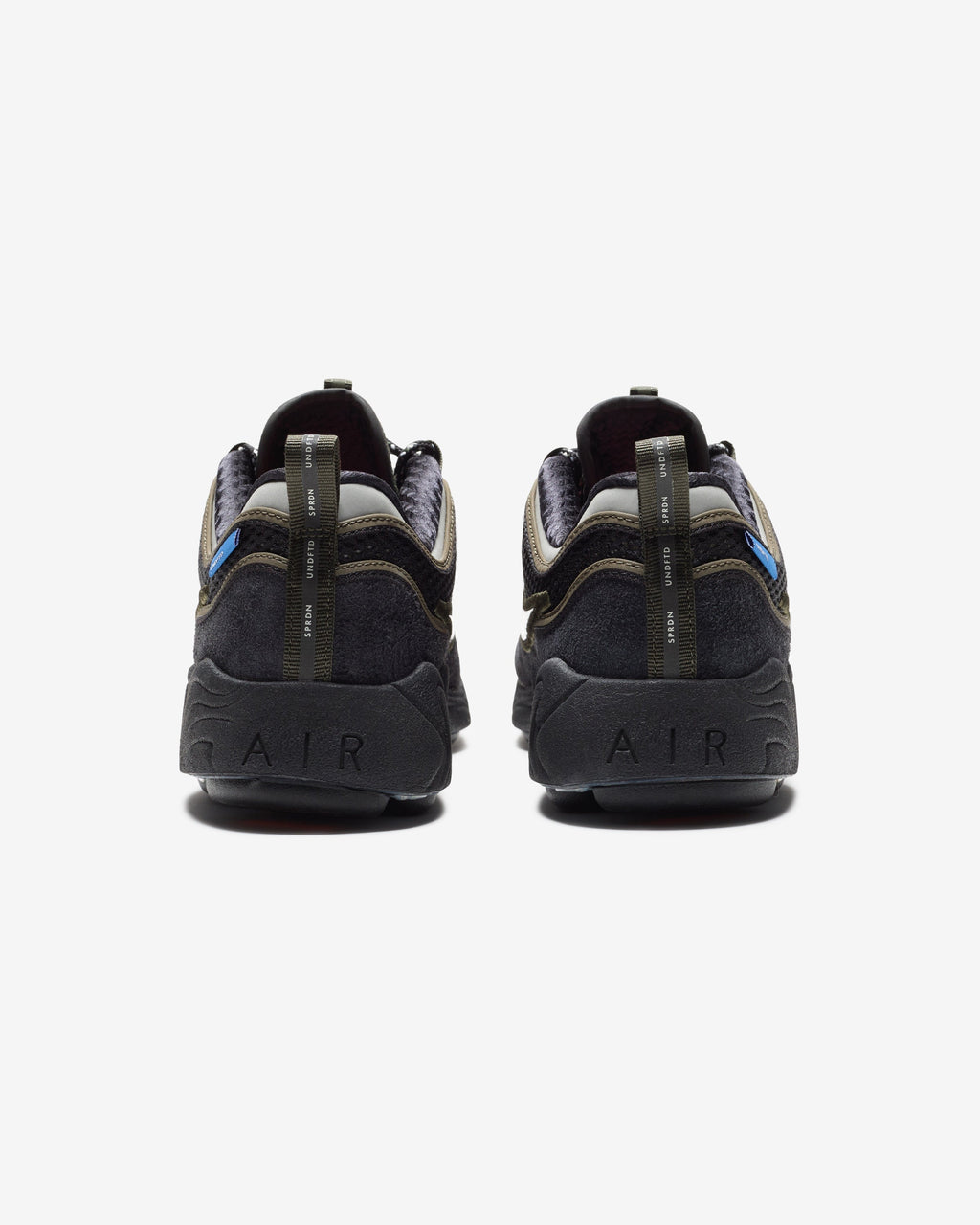 UNDEFEATED x Nike Air Zoom Spiridon Sneakers – Black & Olive