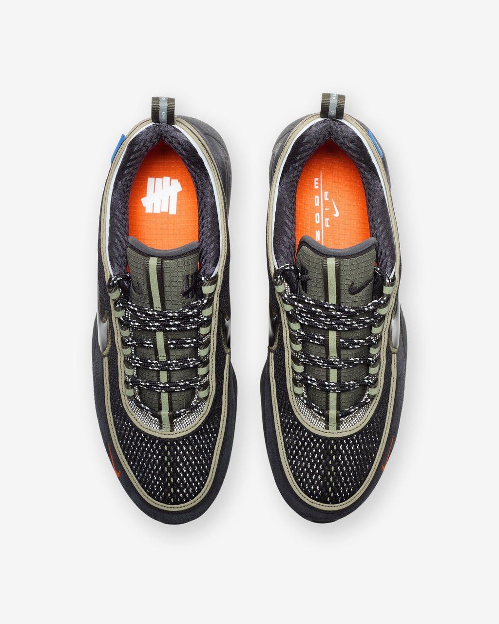 UNDEFEATED x Nike Air Zoom Spiridon Sneakers – Black & Olive