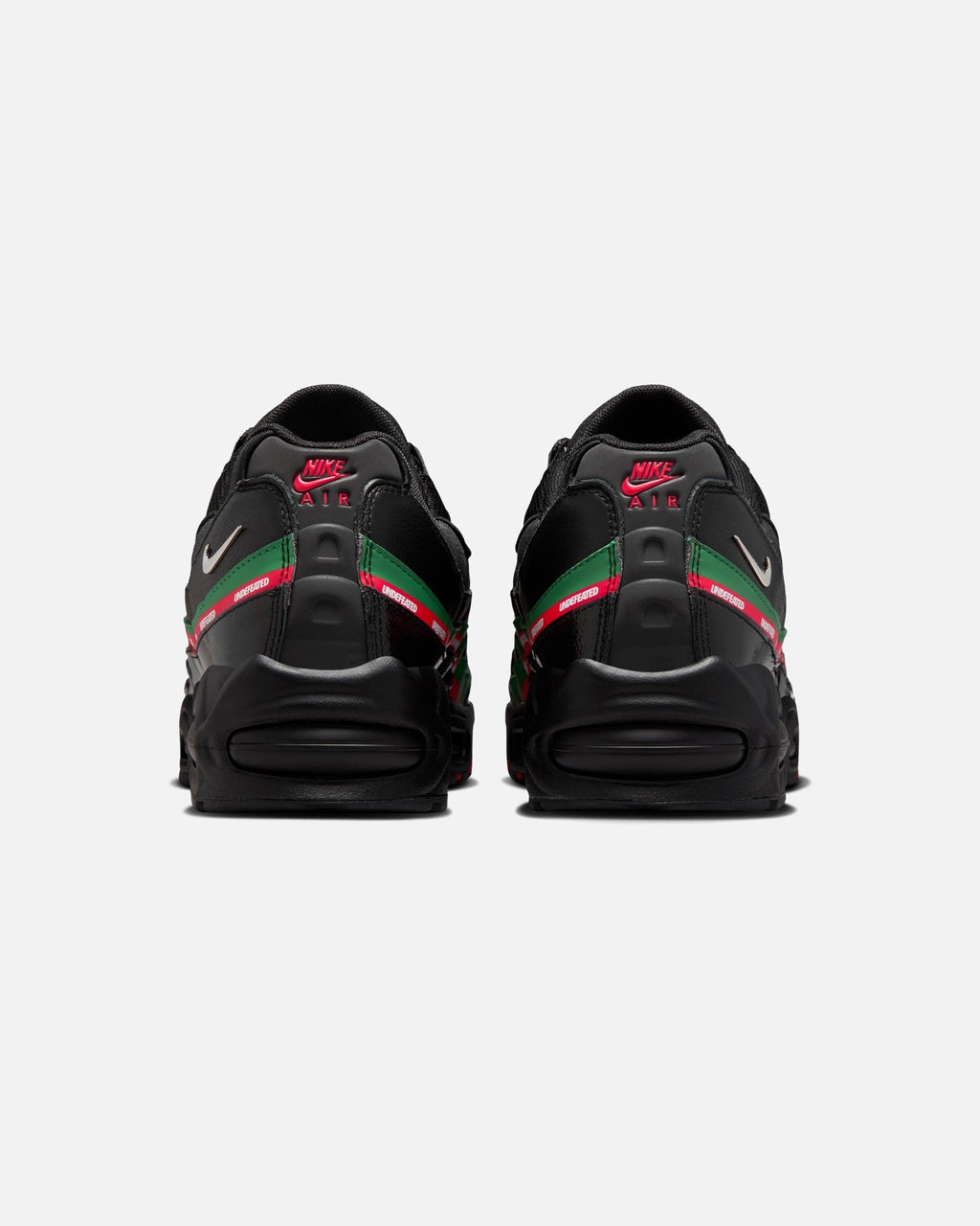 UNDEFEATED x Nike Air Max 95 Sneakers – Black with Red & Green Accents