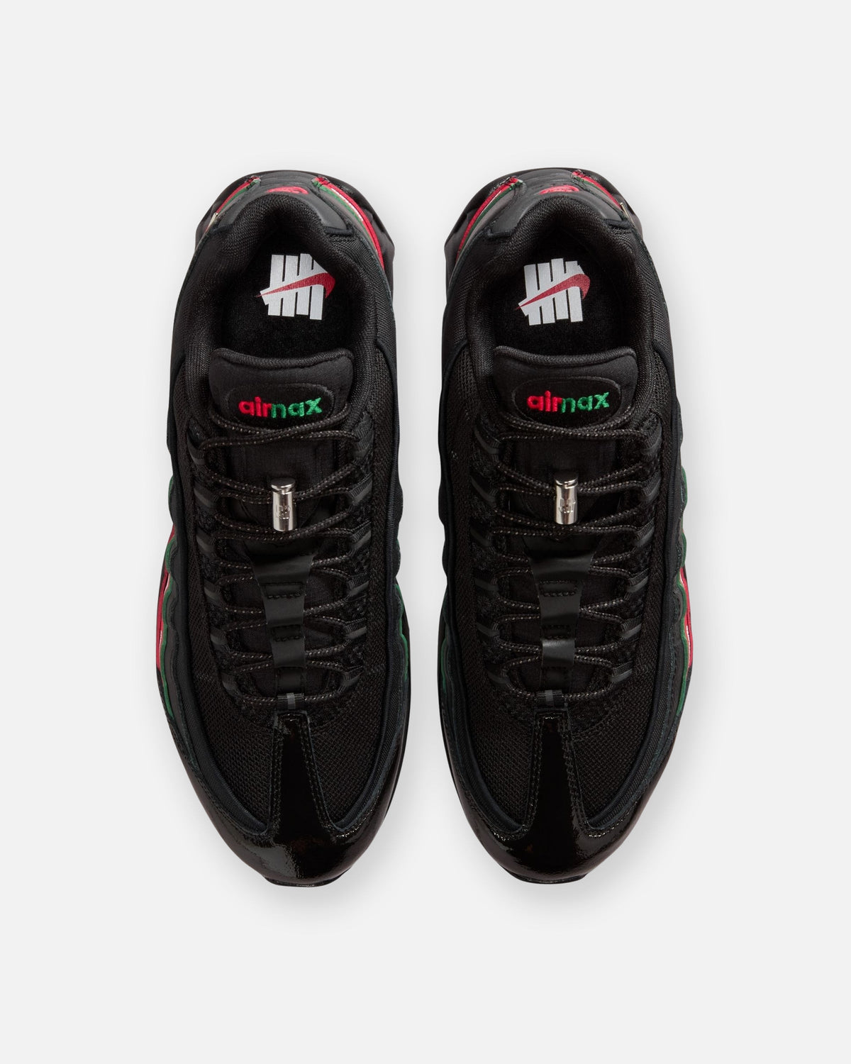 UNDEFEATED x Nike Air Max 95 Sneakers – Black with Red & Green Accents