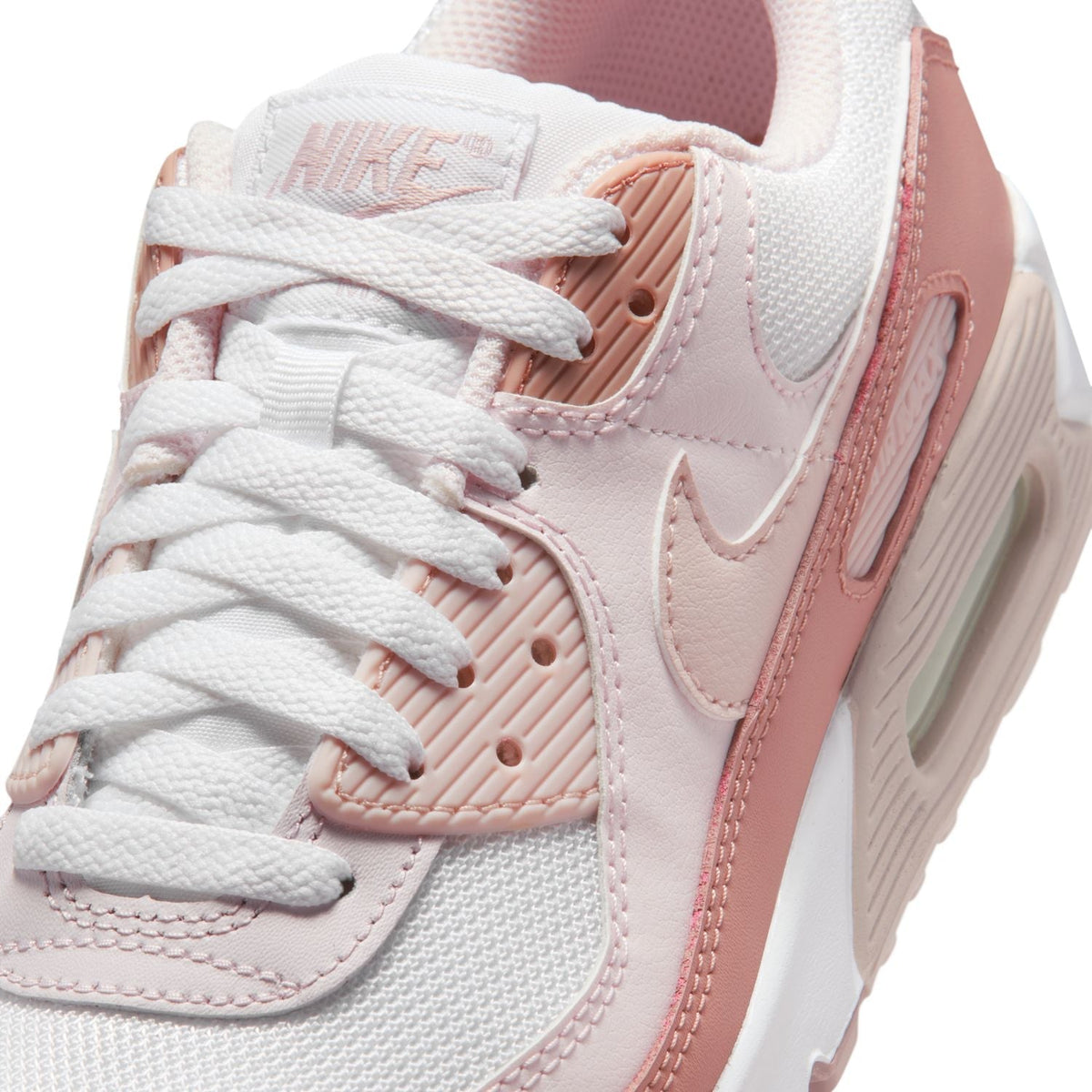 Nike Air Max 90 Sneakers – White, Blush Pink & Dusty Rose