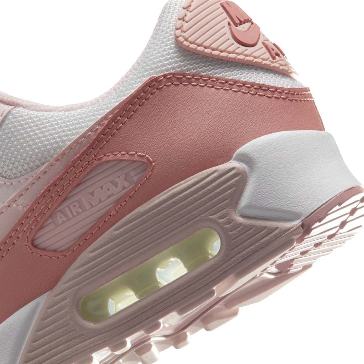 Nike Air Max 90 Sneakers – White, Blush Pink & Dusty Rose