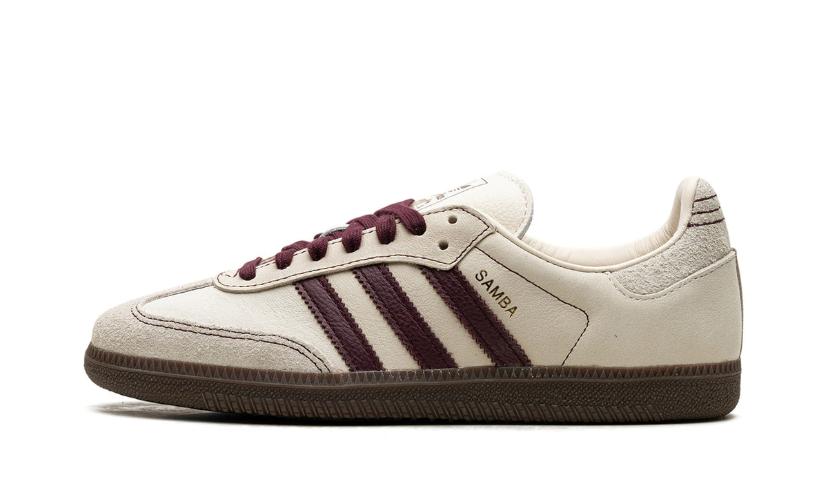 adidas Samba OG Sneakers in Cream & Burgundy