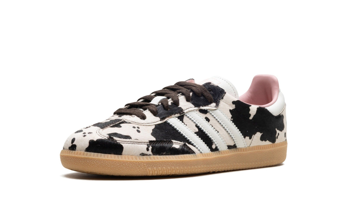 adidas Cow Print Sneakers - Off-White, Black & Gum
