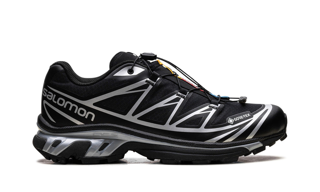 Salomon XT-6 GORE-TEX Sneakers in Black & Silver