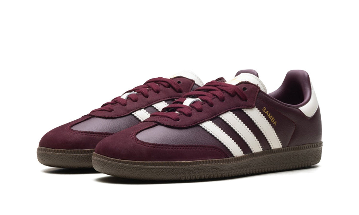 adidas Samba Sneakers – Burgundy, Off-White & Dark Gum