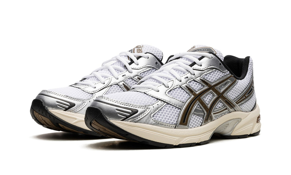 ASICS GEL-1130 Sneakers – White, Silver & Brown